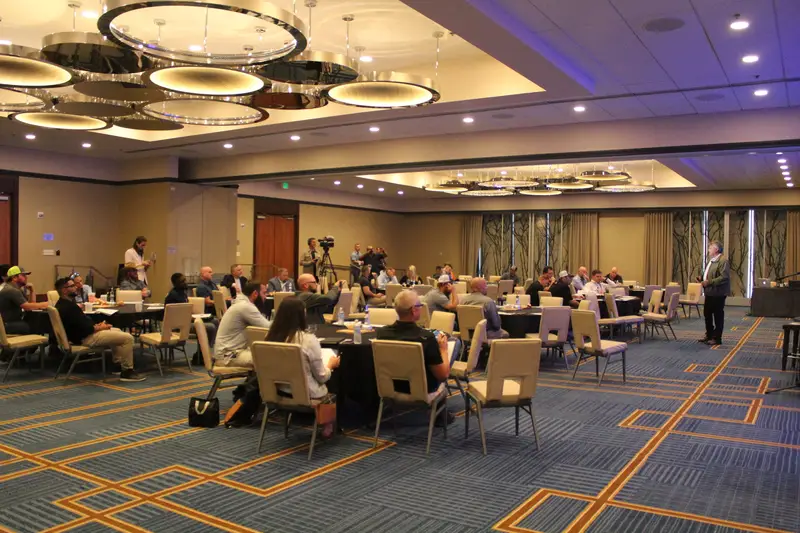 Ryan Groth leading sales training workshop for contractors