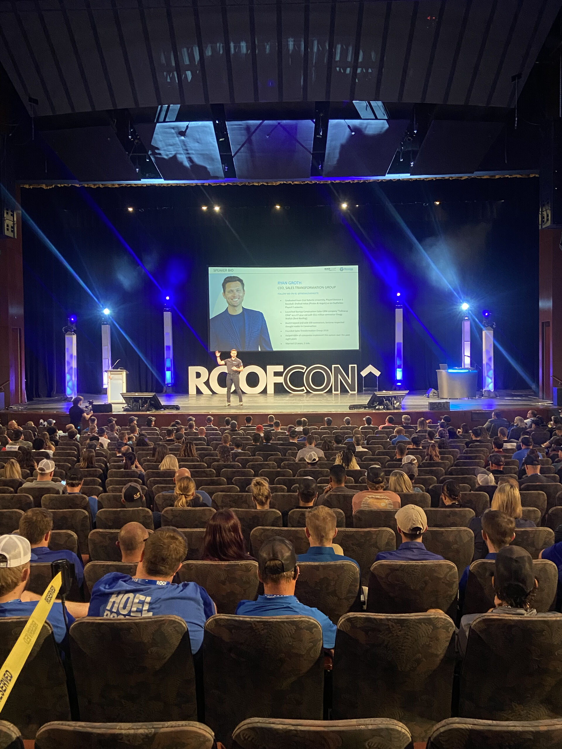 Commercial sales role-play practice session